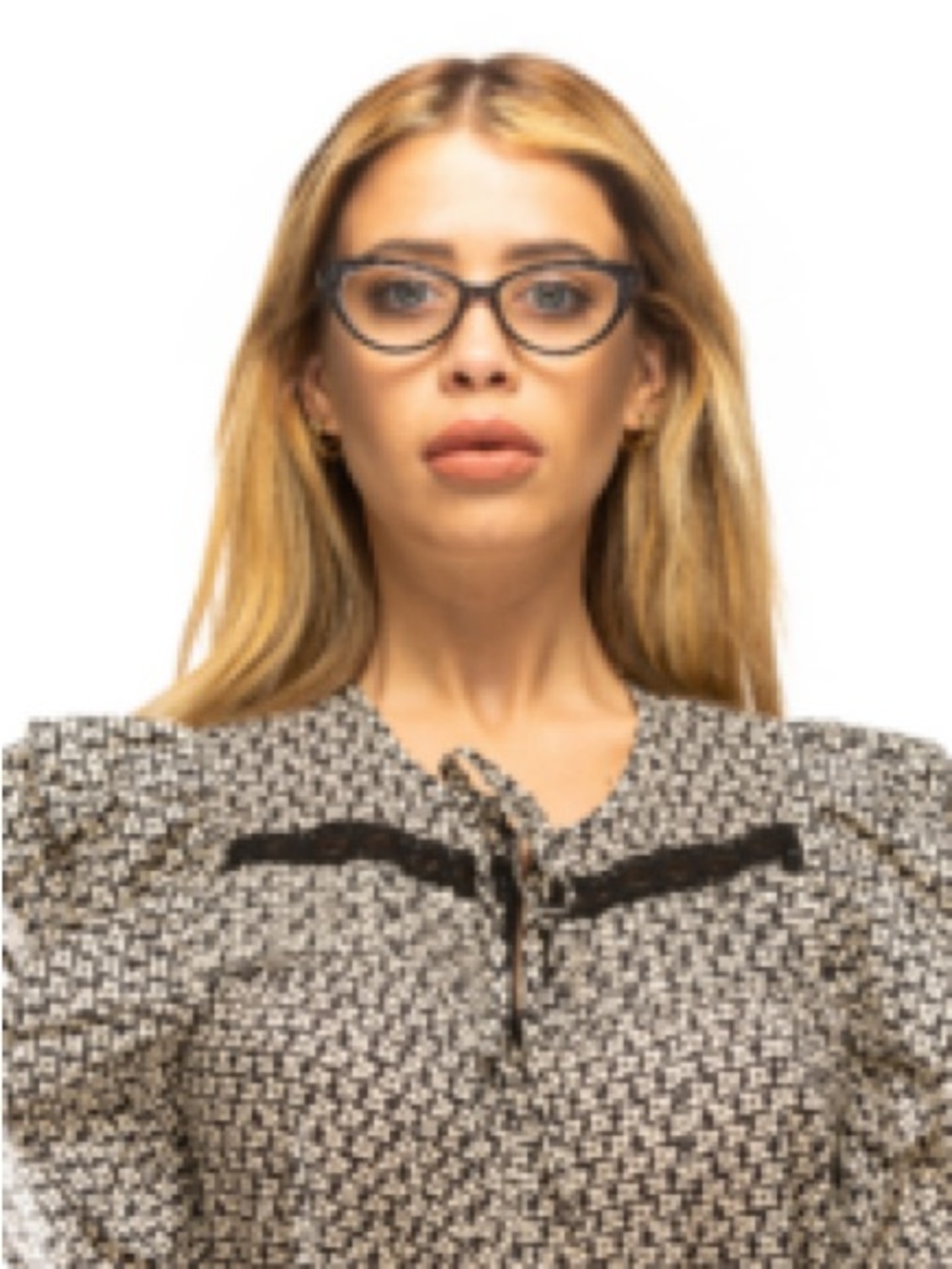 Jimmy Crystal Abella Black Crystal Readers Glasses +2.00 New York